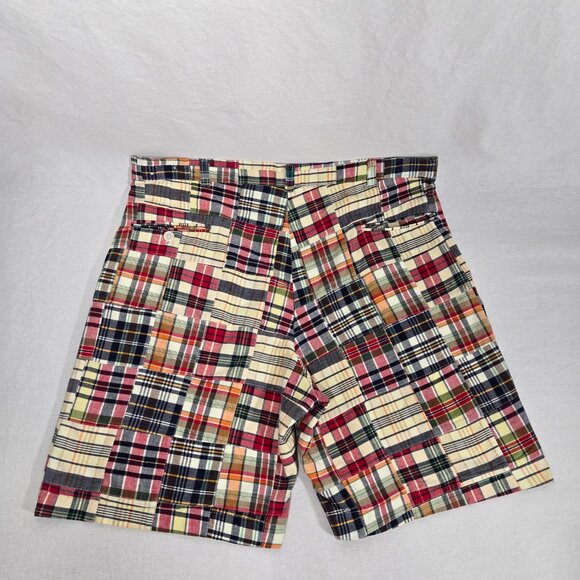 U.S.A. VINTAGE Hipster Multicolor Patchwork Bermuda Shorts UNISEX Men's Size 34. - Picture 5 of 17